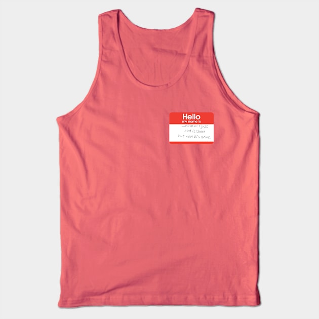 Hello my name is ...Damn! Tank Top by pasnthroo